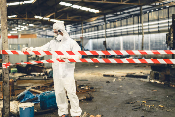 Professional Biohazard Cleanup technician working in Fruitland, ID